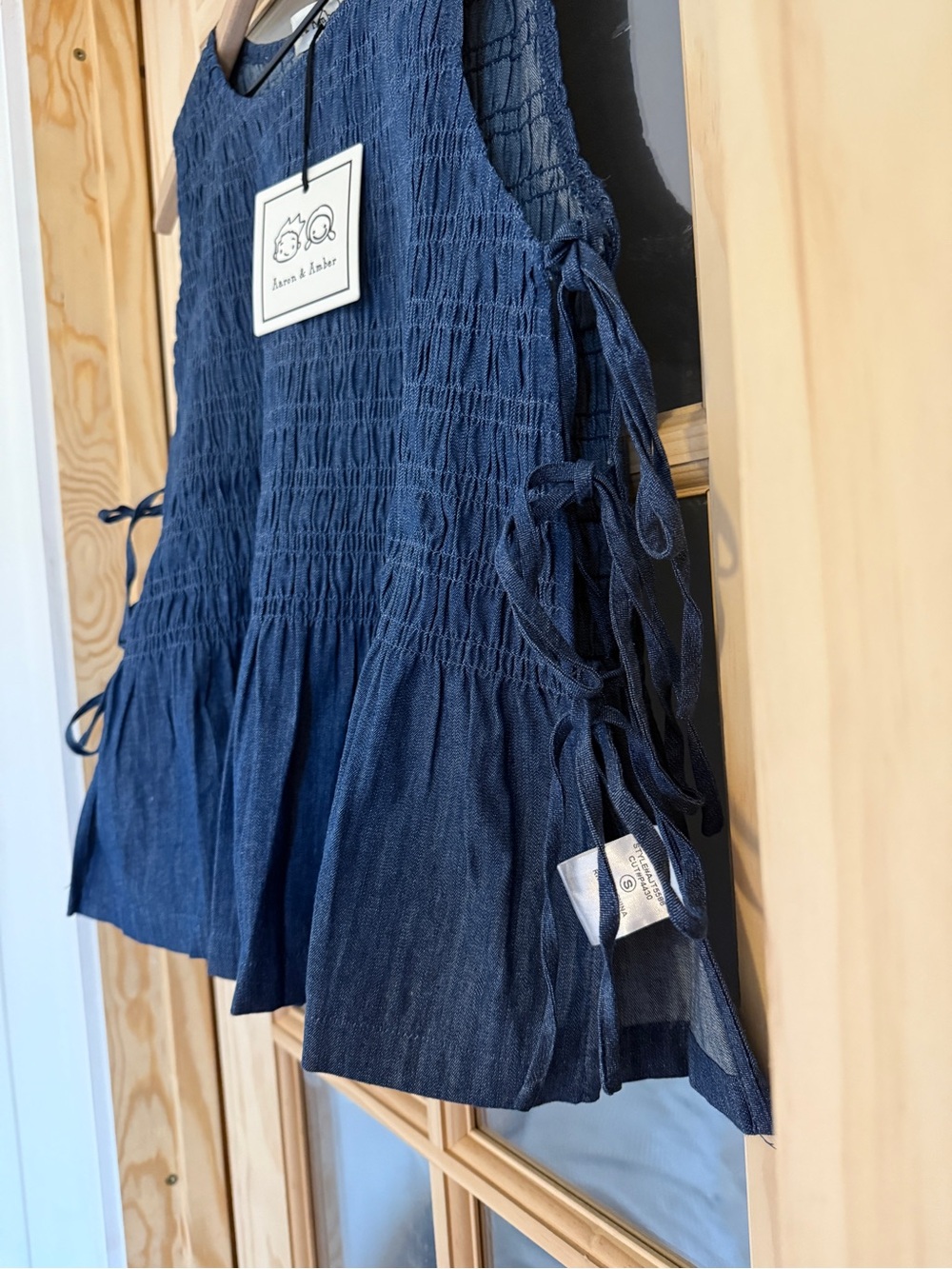 NWT 100% cotton Boutique tie-side tank - Picture 4 of 6